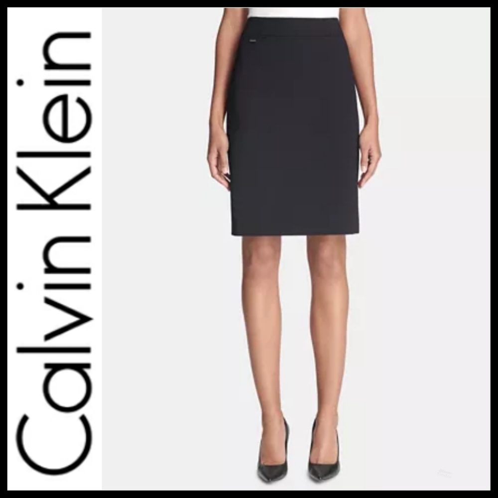 Calvin Klein Navy Pencil Skirt